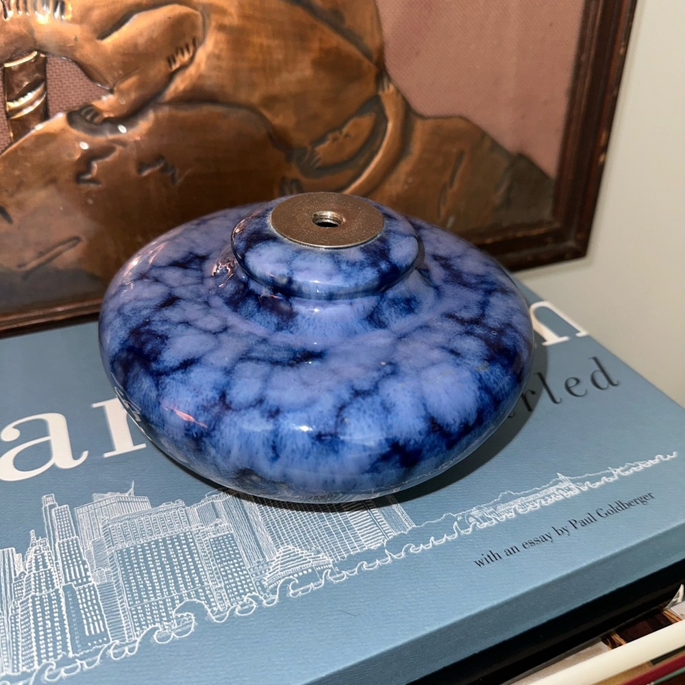 Blue small bud vase